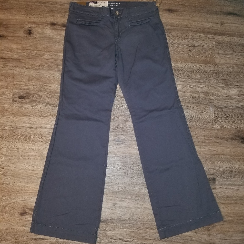 Ariat denim mid-rise wide leg trousers